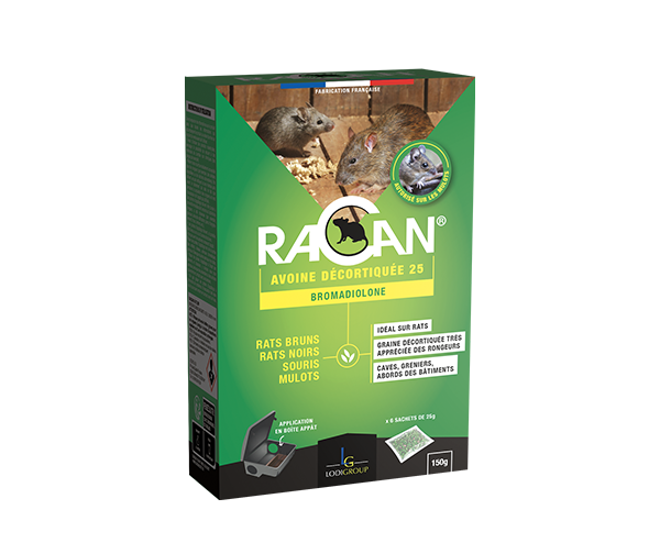 RACAN Souricide Foudroyant Grain - LODIGROUP Hygiène Rurale