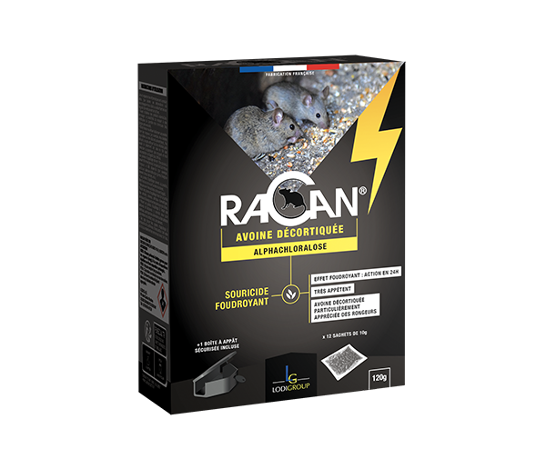 RACAN Souricide Foudroyant Grain - LODIGROUP Hygiène Rurale